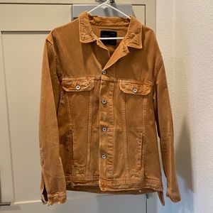 Zara Burnt Orange Jean Jacket